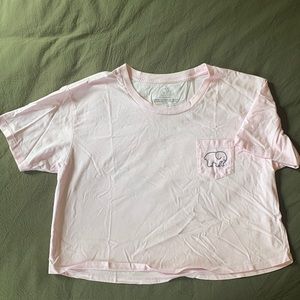Ivory Ella pink Crop T-Shirt- Medium